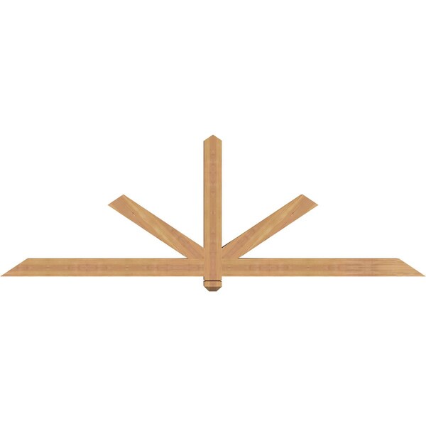 Ekena Millwork Kennewick Timber Gable Bracket, Western Red Cedar, 84"W x 28"H x 3 1/2"D x 3 1/2"F, 8/12 Pitch GBW084X28X0404KEN00SWR - main